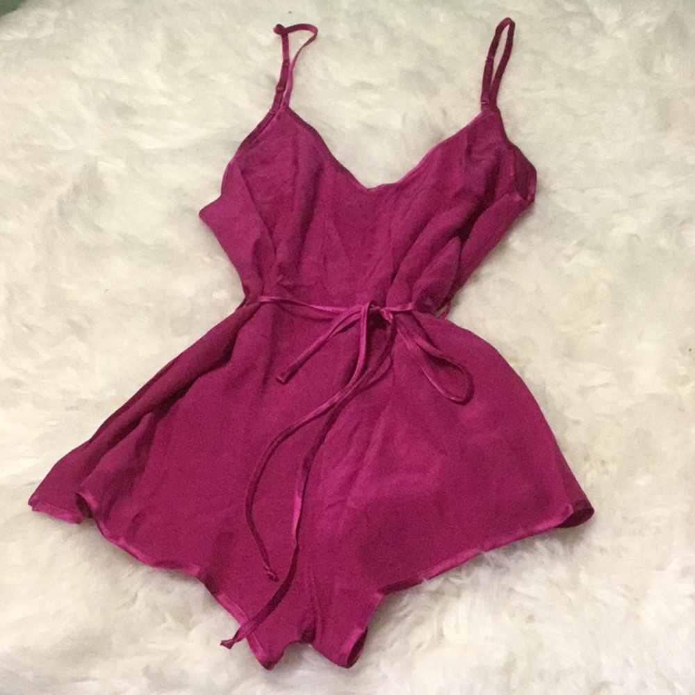 Naked princess silk romper - Picture 1 of 6